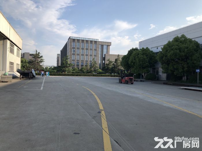 车墩独栋单层厂房10吨行车有天然气位置形象佳