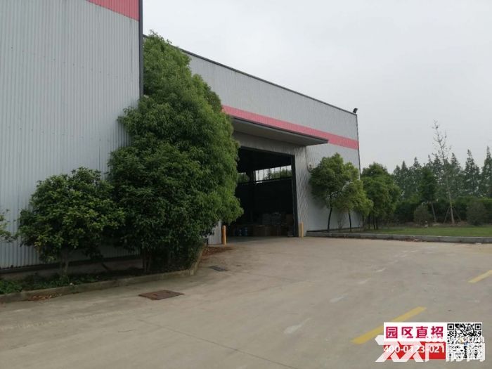 宝山工业园区独门独院单层行车厂房4338平 精装办公整体出租